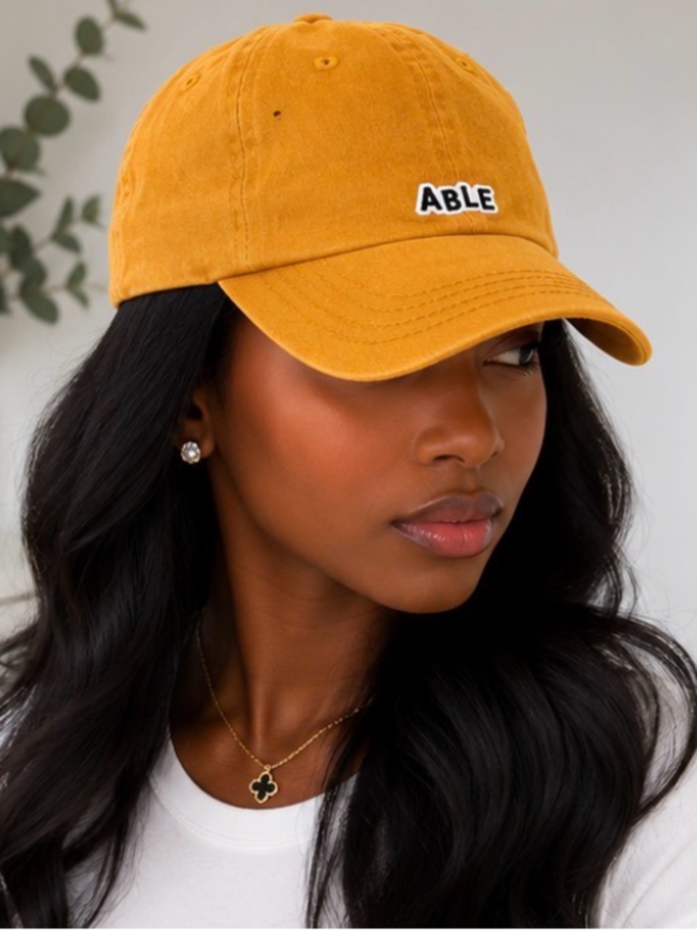 Tony Cap Able Mustard Yellow Adjustable Dad Hat Baseball Cap One Size Unisex